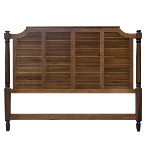King size bed frame in Bahama Shutterwood - headboard front view - CF-1106-0158-KB