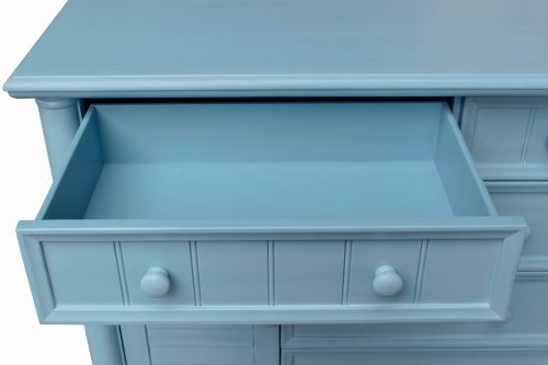 Ice Cream at the Beach Collection - Dresser with mirror - 0150 finish - drawer open - CF-1730_34-0156