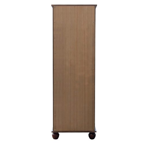Tall Cabinet with Drawer - Bahama Shutterwood - back view - CF-1145-0158