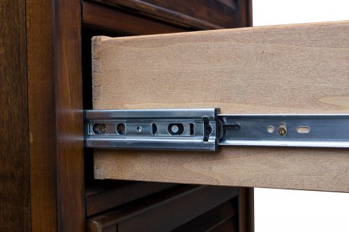 Tall Cabinet with Drawer - Bahama Shutterwood - drawer hardware - CF-1145-0158