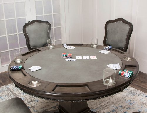 Vegas Collection Gaming Table with chairs - poker setting CR-87711-TB