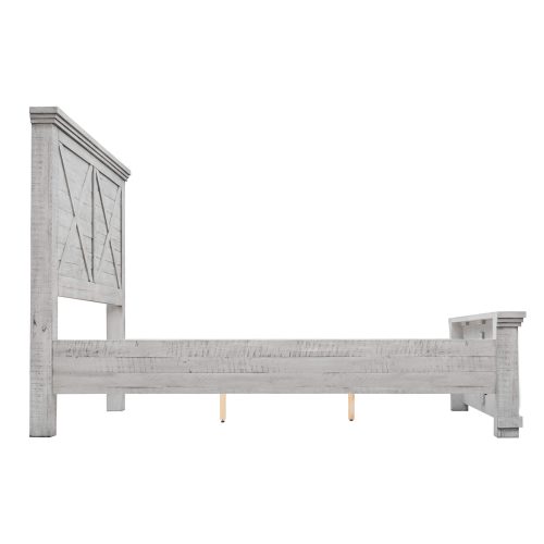Crossing Barn Collection - Queen size bed frame - side view - CF-4101-0786-Q5P
