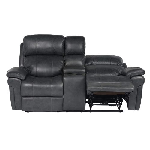 Luxe Collection - Reclining Loveseat - front view - end in full recline - SU-9102-94-1394-73