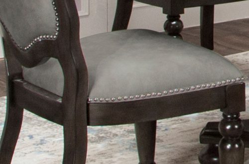 Vegas Collection Gaming chair - seat upholstery and decorative metal accents detail - CR-87711