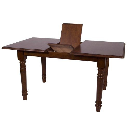 Andrews Dining - Extendable dining table finished in distressed chestnut detail of butterfly leaf DLU-TLB3660-CT