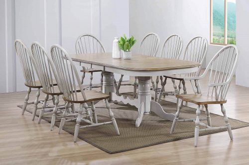 Country Grove Collection - Nine-piece dining set in dining room setting DLU-CG4296-30AGO9
