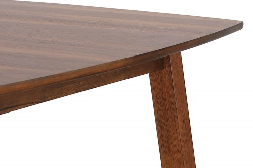 Mid Century Dining Collection: 60 inch Dining Table. View of table top and leg - DLU-MC3660