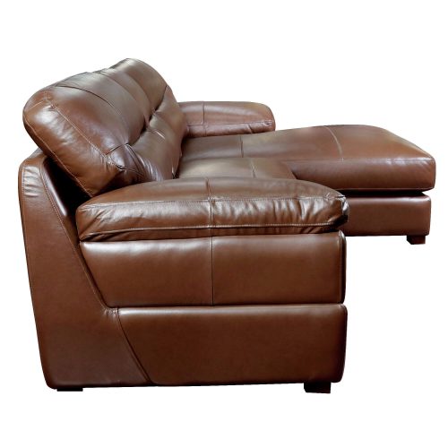 Jayson Right Facing Chaise Sofa in Chestnut - Side view - SU-JH3786-2P
