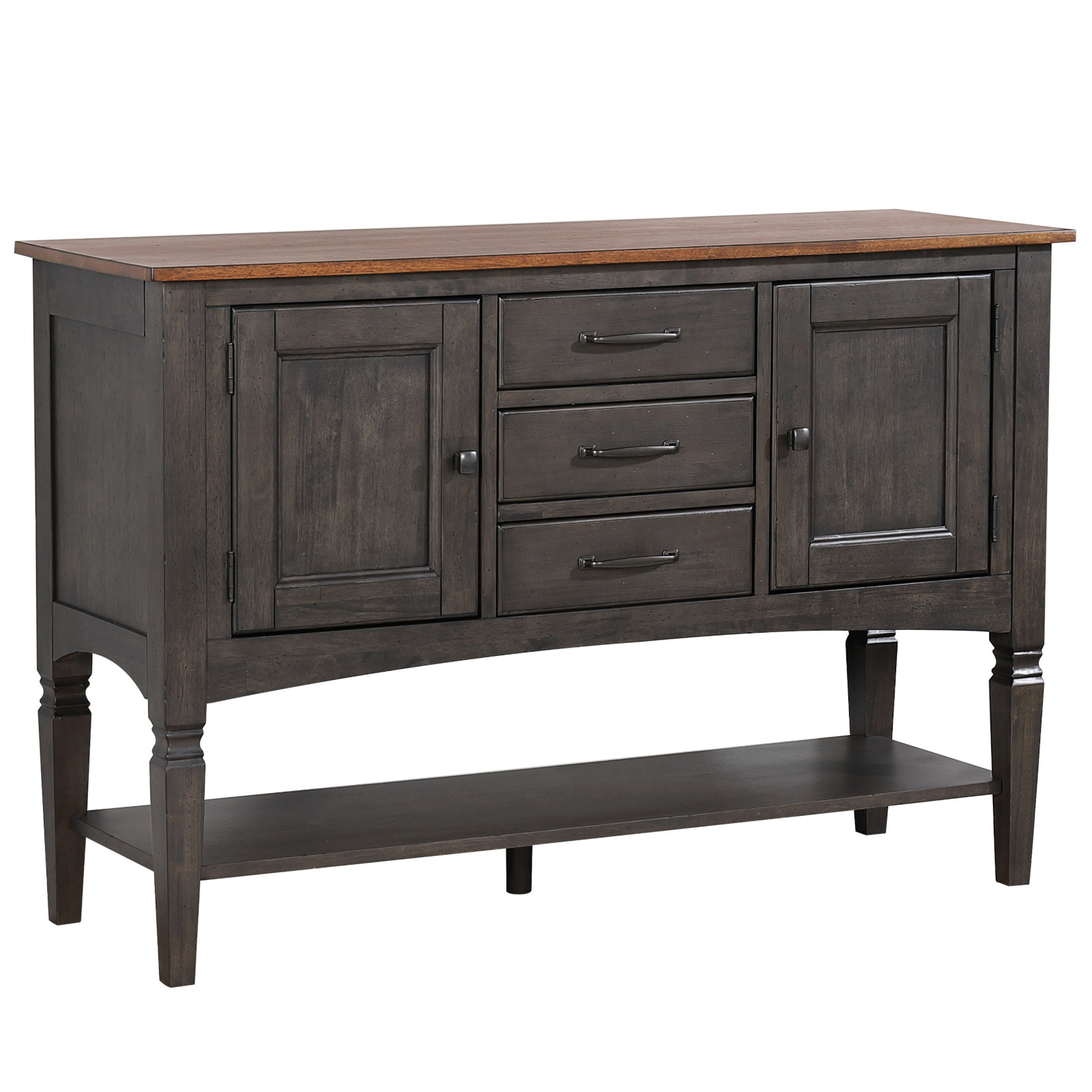 Dakota Sideboard with Shelf Tobacco & Ash Sunset Trading