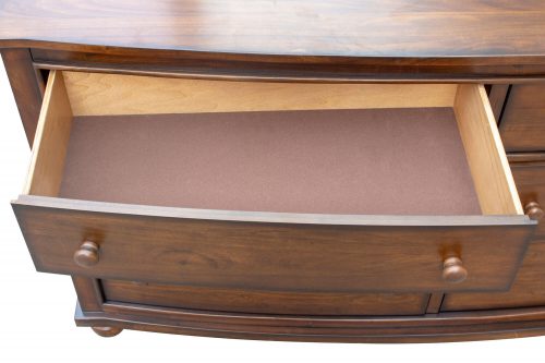 Dresser with Mirror - Bahama Shutterwood - open small drawer - CF-1130_34-0158
