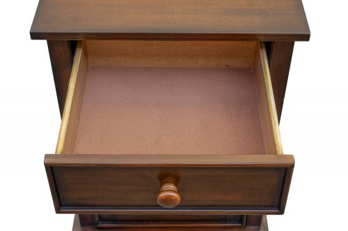 Nightstand with one drawer - Bahama Shutterwood - drawer open - CF-1137-0158
