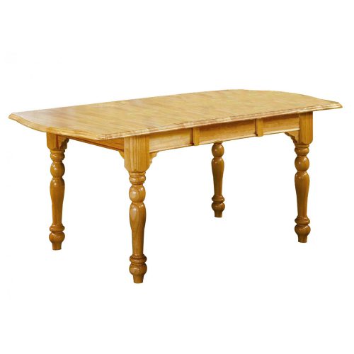 Oak Selections - Extendable dining table with drop leaf with a light-oak finish DLU-TDX3472-LO