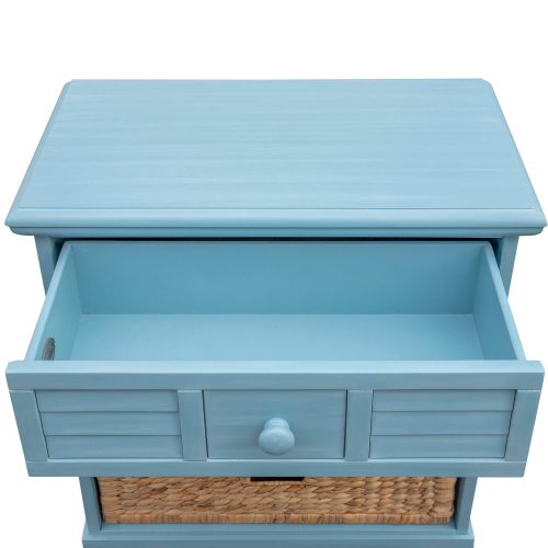 Ice Cream at the Beach collection - Nightstand End Table - 0156 Finish - open drawer - CF-1737-0156