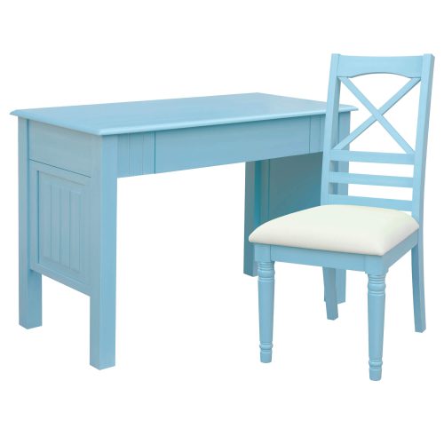 Ice Cream at the Beach collection - Vanity Desk with Chair - 0156 Finish - Three quarter view full - CF-1786-0156