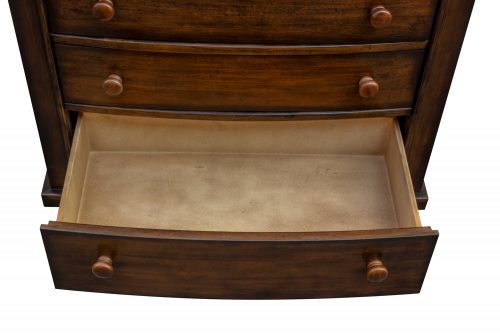 Nightstand with three drawers - Bahama Shutterwood - large drawer open - CF-1136-0158