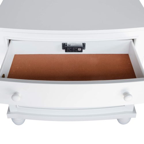 Nightstand - 3 Drawers - top drawer open - CF-1136-0150