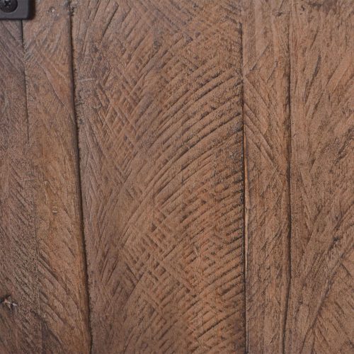 Rustic Gray Collection Console - Door woodgrain detail - HH-2115-060