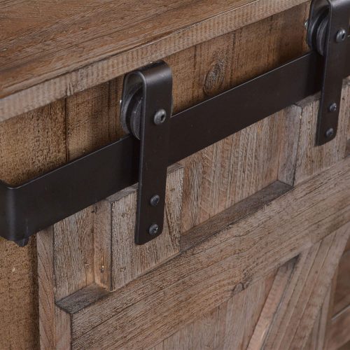 Rustic Gray Collection Console - Top hardware detail - HH-2115-060