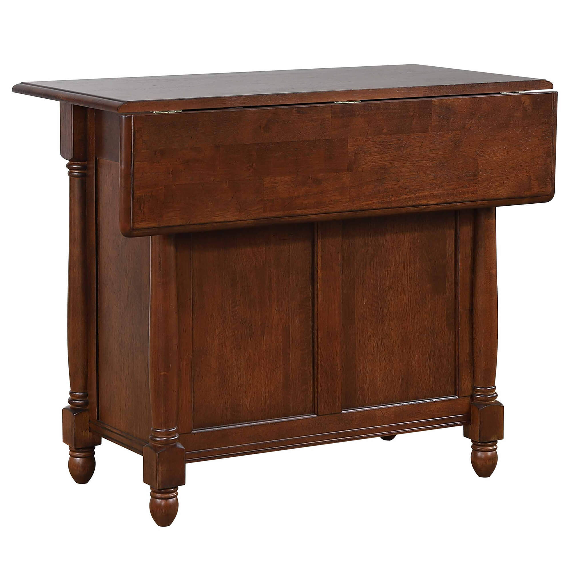 Kitchen Island W/Drop Leaf Chestnut Finish Sunset Trading