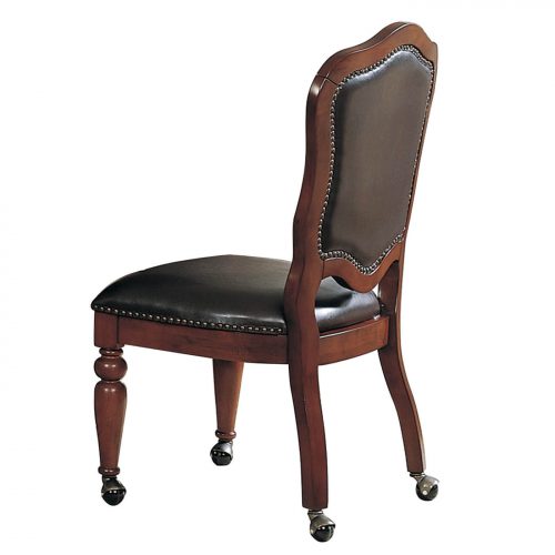 Bellagio Matching Game chair with casters - back view - CR-87148-10