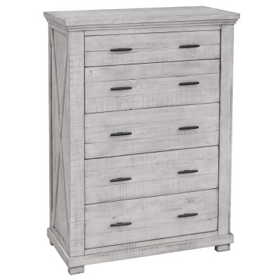 Crossing Barn Collection - Five drawer Chest - three-quarter view - CF-4141-0786