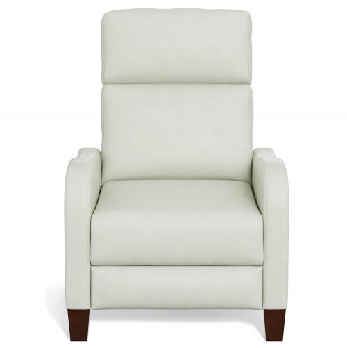 Dana Pushback Recliner shown in Pearl White - Front view - SY-1005-86-9102-81