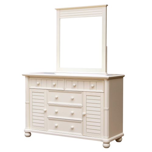 Ice Cream at the Beach Collection - Dresser with mirror - three quarter view - CF-1730_34-0111