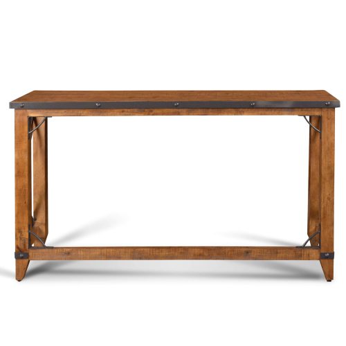 Rustic Collection - Counter height dining table - front view.- HH-8365-175
