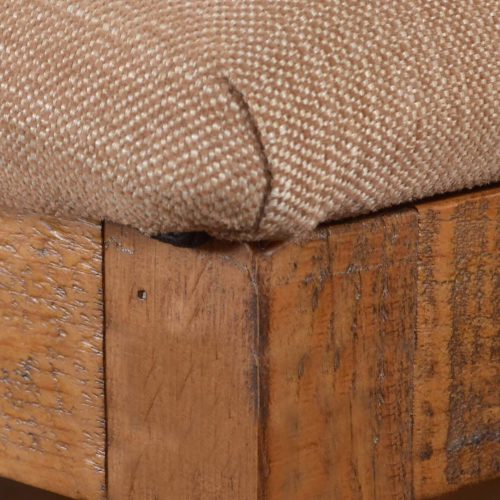 Rustic Collection - Counter height upholstered stool - seat detail - HH-8366-024