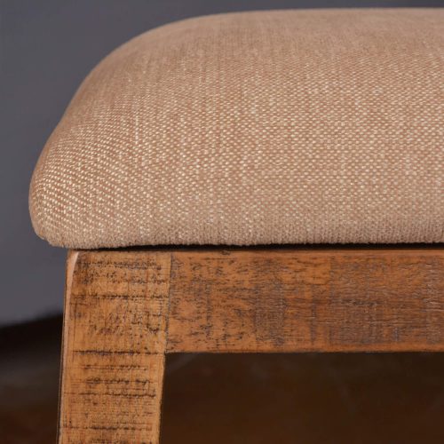 Rustic Collection - Counter height upholstered stool - seating detail - HH-8366-024