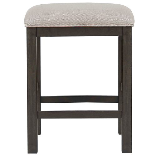 Shades of Gray Collection - Backless upholstered barstool - front view - DLU-EL-B300