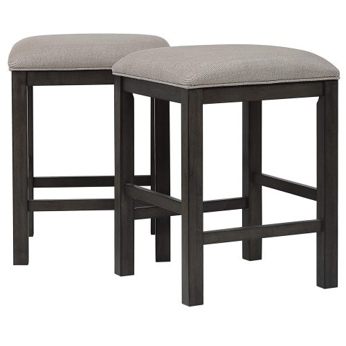 Shades of Gray Collection - Backless upholstered barstool - paired view - DLU-EL-B300