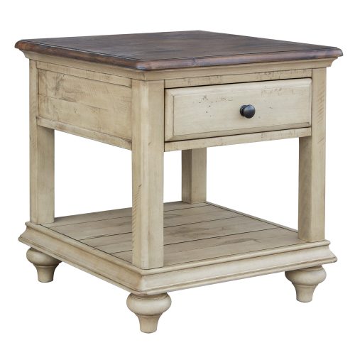 Shades of Sand End table - three-quarter view - CF-2391-0490