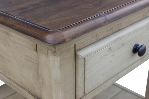 Shades of Sand End table - top and side detail - CF-2391-0490