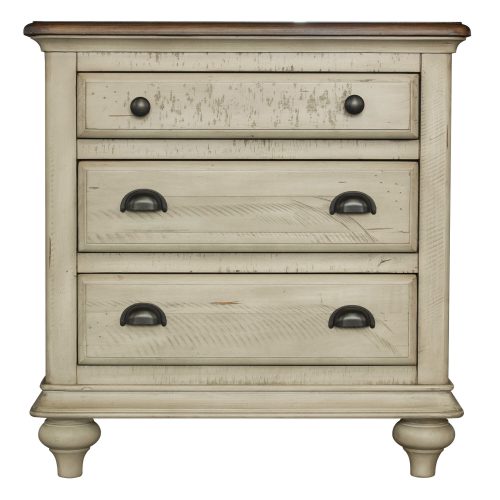 Shades of Sand Nightstand - front view - CF-2336-0490