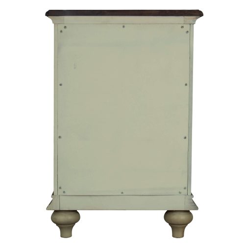 Shades of Sand Nightstand with door - back view - CF-2338-0490