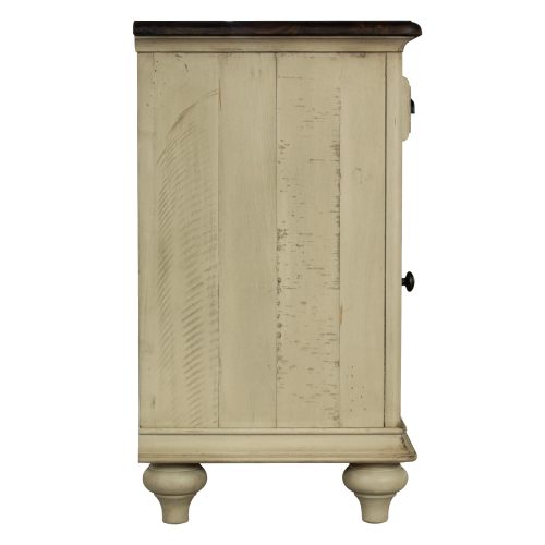 Shades of Sand Nightstand with door - side view - CF-2338-0490