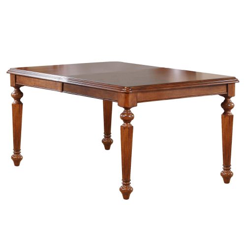 Andrews Dining - Butterfly leaf dining table finished in distressed Chestnut - unextended without leaf in place DLU-ADW4276-CT