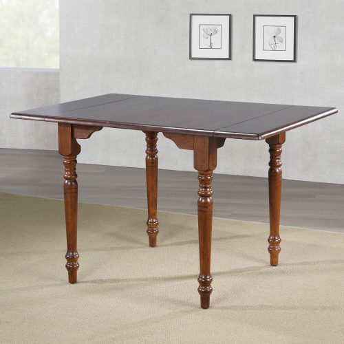 Andrews Dining - Drop leaf dining table finished distressed chestnut - dining room setting DLU-ADW3448-CT