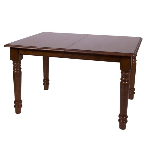 Andrews Dining - Extendable dining table finished in distressed chestnut unextended view DLU-TLB3660-CT