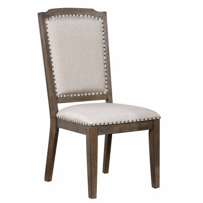 Cali Dining Collection - 41" H upholstered dining chair - front view - DLU-CA-C113-2