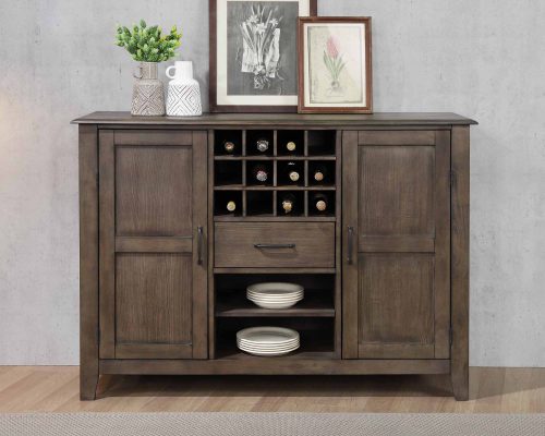 Cali Dining Collection - Server and wine storage - front view in dining room - DLU-CA113-SR