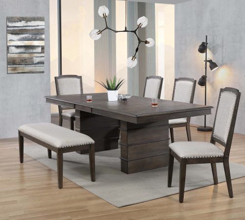 Cali Dining Collection - six-piece dining set - dining room setting DLU-CA113-4C-BN6PC
