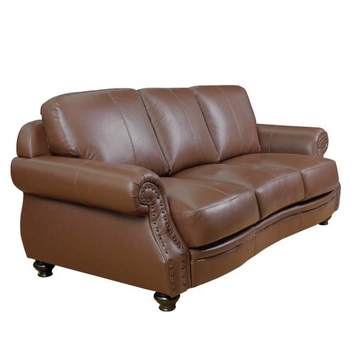 Charleston Sofa in Chestnut. Angled view-SU-CR2130-86-300LF