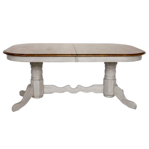 Country Grove Collection - Double Pedestal Extendable Dining Table DLU-CG4296-GO