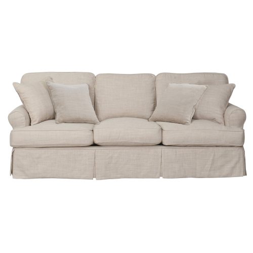 Horizon Slipcovered Collection - Padded Sofa - front view SU-117600-466082