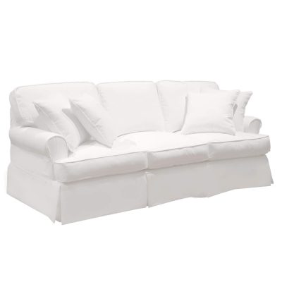 Horizon Slipcovered Collection - Padded Sofa - three-quarter view SU-117600-391081