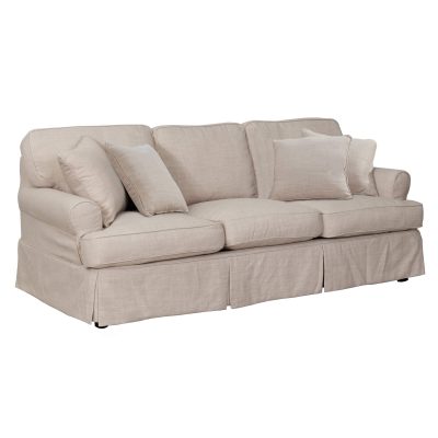 Horizon Slipcovered Collection - Padded Sofa - three-quarter view SU-117600-466082