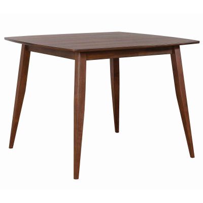 Mid Century Dining Collection: 48 inch Counter Height Dining Table. Three-quarter view - DLU-MC4848