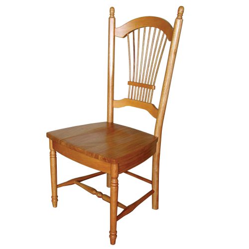 Oak Dining -Allenridge dining chair - Light-oak finish - front view DLU-C07-LO-2